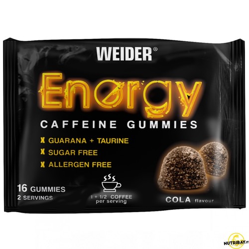 Weider energy caffeine gummies - energy,