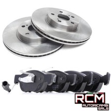Kit Dischi e Pasticche Freno Anteriori Fiat Punto 188 1.3 Mjet - 176 1.4 GT T...