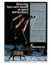 ANNUNCIO STAMPA TIRO CON L'ARCO CACCIA ARCO COMPOSTO MARRONE 1984 VINTAGE