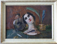 Dipinto olio su tavola cm 38 x
