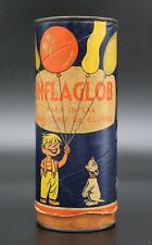 Rara scatola di cartone spagnola Bonzo The Dog Inflaglob pompa palloncino latta - anni '40