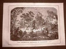 Moda e costume in India nel 1866 Il Principe Indiano in viaggio in elefante