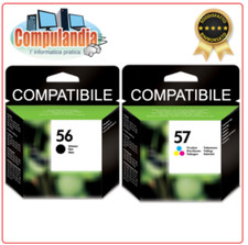 Compatibile HP Cartuccia 56 XL e/o 57 XL Nero e/o Colori
