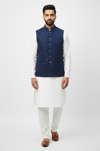 Gilet uomo paillettes ricamo
