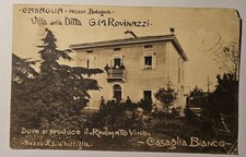 CARTOLINA STORICA - CASAGLIA, BOLOGNA, VILLA PASTICCERIA ROVINAZZI, VIAGG 1918