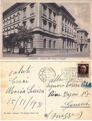 Livorno palazzo poste e - livorno,