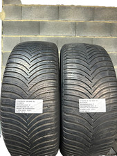 2 PNEUMATICI USATI 215/55 R 18 99V XL KLEBER 4STAGIONI M+S 4 MM DOT 1221 GOMME 