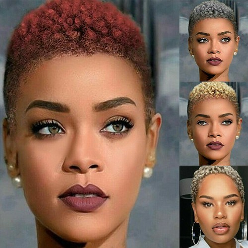 Parrucche corte afro ricci