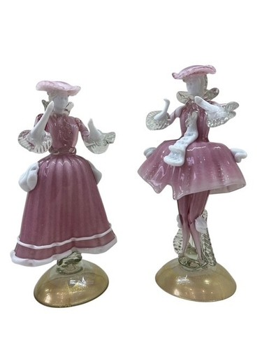 Coppia goldoniana figure dama - goldoniana,
