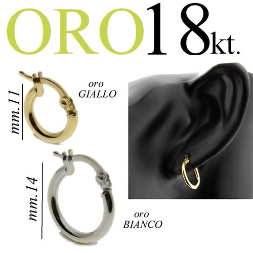 Orecchino oro bianco giallo - orecchino,