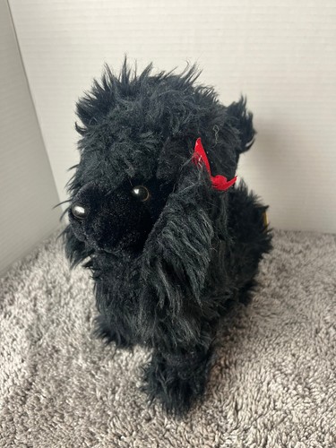 Peluche black poodle cucciolo - peluche,