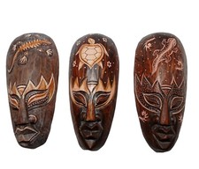 Maschera legno tartaruga gechi