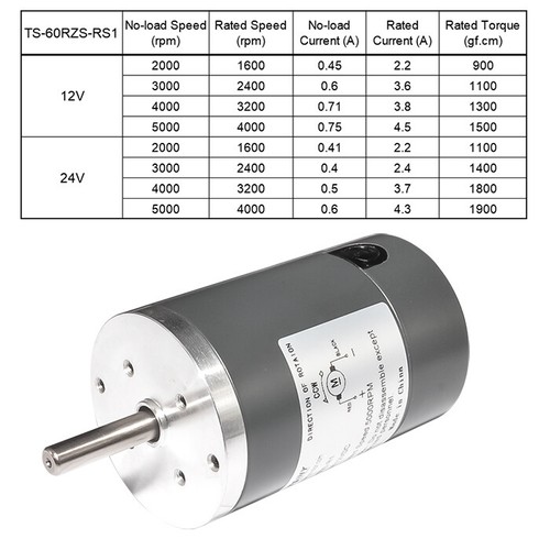 Dc12v 24v brush - 24v, motor