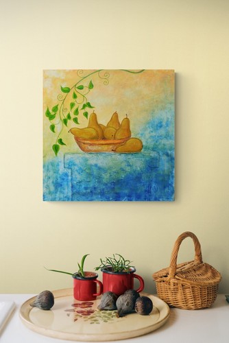 Quadro acrilico quercia - , su