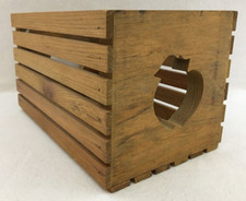 Vintage slatted wooden crate - vintage,