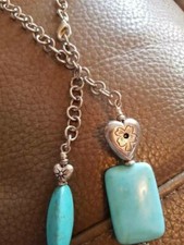 collana collane Argento Indiano Awlite Pietre Dure Inalterabile Etniche