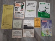 Subbuteo Manuali e manuale anni 70 80 90 vintage depliant lotto lot