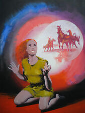 § Dino BUSETT - ORIGINALE di COPERTINA per IL GRANDE BLEK Gigante N. 14 - 1976