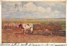 AL9-34B) CARTOLINA BEPPE CIARDI MUNGITURA MILANO CASSA RISPARMIO VIAGGIATA