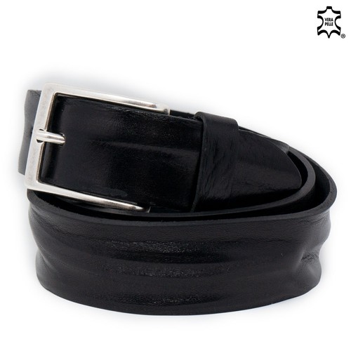 Cintura nera vera pelle - , da