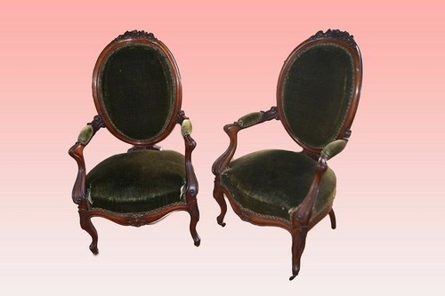 Coppia poltrone francesi - di,