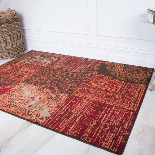 Tappeti patchwork rosso