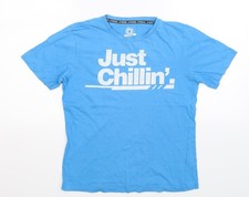 T-shirt basic blu ribelle