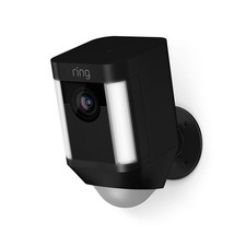 Ring Spotlight Cam Battery Videocamera di sicurezza HD con faretto LED allarme