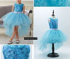 Vestito Cerimonia Compleanno Bambina Elsa Girl Elsa Party Dress 2-10 Y 00065