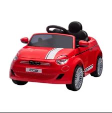 Auto Elettrica per Bambini Fiat 500e 12V con Radiocomando Rossa Globo