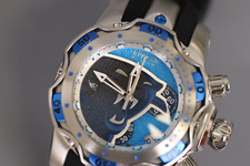 INVICTA NFL Lady 44,40 mm acciaio inox + alluminio nero + azzurro + acciaio nero