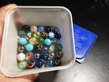 33 VECCHIE BIGLIE IN VETRO DA COLLEZIONE DIVERSI DIAMETRI