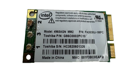 Toshiba intel pa3538u 1mpc - intel, pa3538u-1mpc