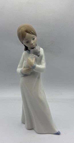 Lladro nao bambina con cane - bambina,