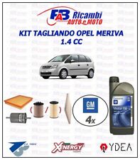 KIT TAGLIANDO OPEL MERIVA 1.4CC Z14XEP - 4 FILTRI 4 LITRI OPEL 10W40