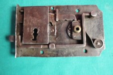L68- ANTICA  SERRATURA -SECOLO XVIII - CHIAVE EPOCA FERRO CASSA FORZIERE REGALO