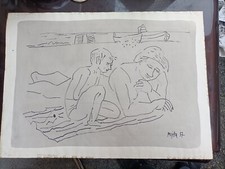 Quadro - Disegno - China Su Carta - Guido Pajetta - 1957 - Autenticato