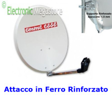 PARABOLA 80cm ACCIAIO CON SUPPORTO ACCIAIO emme esse MADE ITALY HQ