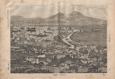 Stampa antica NAPOLI veduta