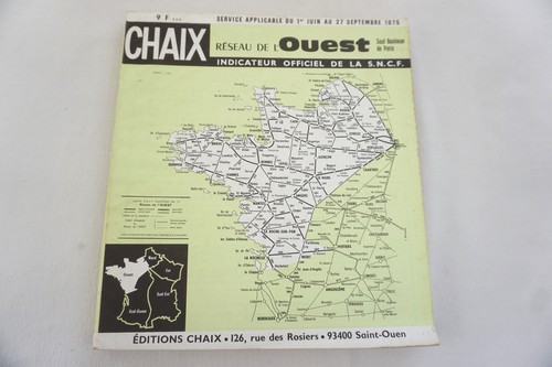 1975 sncf chaix ouest french - 1975,