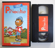MovieFair PINOCCHIO (1992),VHS LASERVISION,ANIMAZIONE,VIDEOCASSETTA,CARTONI