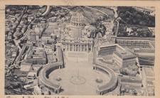 CARTOLINA *75 ROMA LAZIO S. PIETRO E CITTA DEL VATICANO STORIA VIAGGIATA 1941