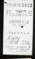 Biglietto Treno Ferrovia