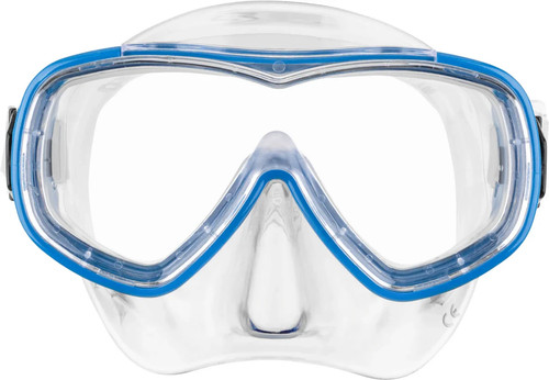 Maschera piumetta colore blu - maschera,