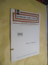 MAGNETI PERMANENTI - INFORMAZIONI TECNICHE PHILIPS - 1967