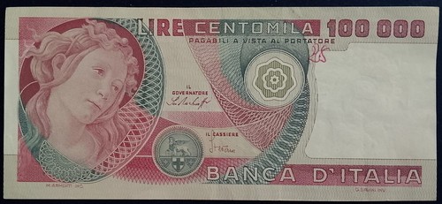 Italy 100000 lire botticelli - italy,