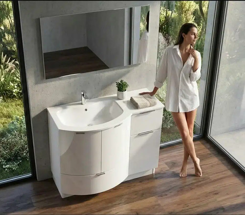 Mobile bagno curvo - 106, cm