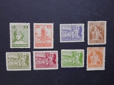 1919 Fiume Italia occup. MLH Soggetti vari,  scritta Posta FIUME serie completa