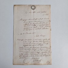 1853 Scrittura Manoscritta Su