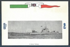 Cartolina R.R.M.M. Regio Sommergibile Tricheco